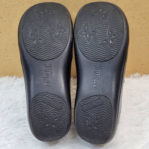 Alegria Khloe KHL-643 Gray Distressed Buckle Oxfords Women's US 9 EU 39 - Picture 7 of 12